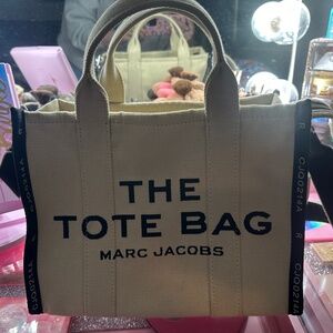 Marc Jacobs Tan Canvas Medium The Tote Bag